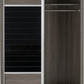 Lisbon 2 Door Sliding Wardrobe - Black Wood Grain