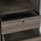 Lisbon 2 Door Sliding Wardrobe - Black Wood Grain