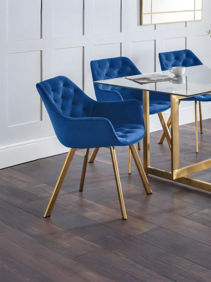 Set Of 2 Lorenzo Dining Chairs - Blue