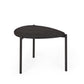 Lorette Black Ash Effect Teardrop Nest of 2 Coffee Tables