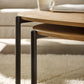Lorette Oak Effect Teardrop Nest of 2 Coffee Tables