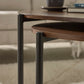 Lorette Walnut Effect Teardrop Nest of 2 Coffee Tables