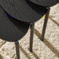Lorette Black Ash Effect Teardrop Nest of 3 Side Tables