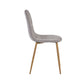 Set of 4 Lottie Beige Chenille Upholstered Dining Chairs