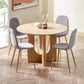 Set of 4 Lottie Beige Chenille Upholstered Dining Chairs