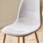 Set of 4 Lottie Beige Chenille Upholstered Dining Chairs
