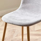 Set of 4 Lottie Beige Chenille Upholstered Dining Chairs