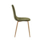 Set of 4 Lottie Olive Green Chenille Upholstered Dining Chairs
