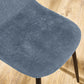 Set of 4 Lottie Denim Blue Chenille Upholstered Dining Chairs