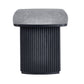 Louis Fluted Compact Coffee Table - Black
