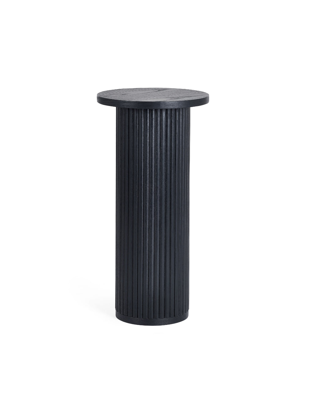 Louis Fluted Drinks Table - Black