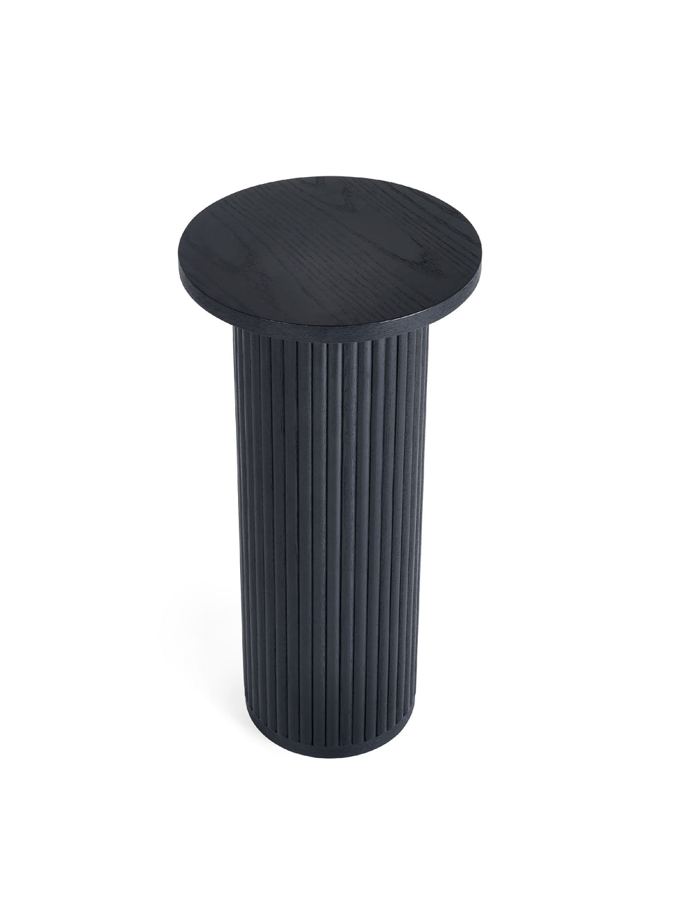 Louis Fluted Drinks Table - Black