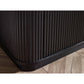 Louis Fluted Tv Unit - Black