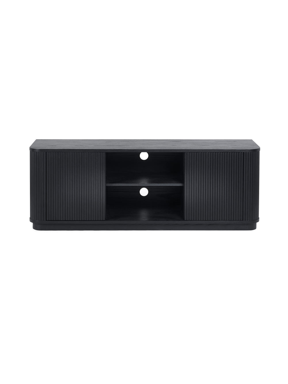 Louis Fluted Tv Unit - Black