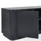Louis Fluted Tv Unit - Black