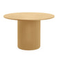 Louis Light Oak Fluted 120cm Round Dining Table
