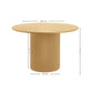 Louis Light Oak Fluted 120cm Round Dining Table