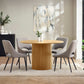 Louis Light Oak Fluted 120cm Round Dining Table