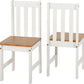 Ludlow 1+2 Dining Set - WHITE/OAK EFFECT