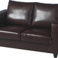 Tempo Two Seater Sofa-in-a-Box - BROWN PU