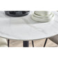 Luca 80cm Round Dining Table White