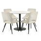 Luca 80cm Round Dining Table White