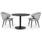 Luca 80cm Round Dining Table Black