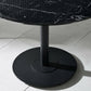 Luca 80cm Round Dining Table Black