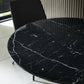 Luca 80cm Round Dining Table Black