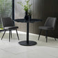 Luca 80cm Round Dining Table Black