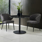 Luca 80cm Round Dining Table Black