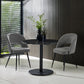 Luca 80cm Round Dining Table Black