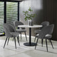 Luca 100cm Round Dining Table White