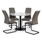 Luca 100cm Round Dining Table White