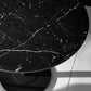 Luca Round Pedestal 4 Seater Dining Table - Black Marble Effect