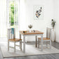 Ludlow 1+2 Dining Set - LIGHT GREY/OAK EFFECT
