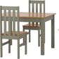 Ludlow 1+4 Dining Set - GREEN/OAK EFFECT