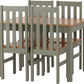 Ludlow 1+4 Dining Set - GREEN/OAK EFFECT