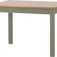 Ludlow 1+4 Dining Set - GREEN/OAK EFFECT
