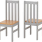 Ludlow 1+4 Dining Set - GREY SLATE/OAK EFFECT