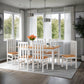 Ludlow 1+6 Dining Set - WHITE/OAK EFFECT