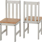 Ludlow 1+2 Dining Set - Light Grey/Oak Lacquer