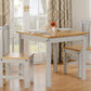 Ludlow 1+2 Dining Set - Light Grey/Oak Lacquer
