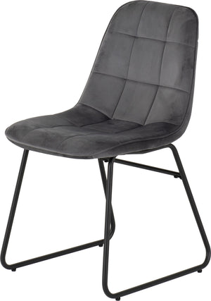 Lukas Chair (Box of 2) - Grey Velvet