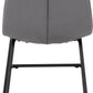 Lukas Chair (Box of 2) - Grey Velvet