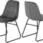 Lukas Chair (Box of 2) - Grey Velvet