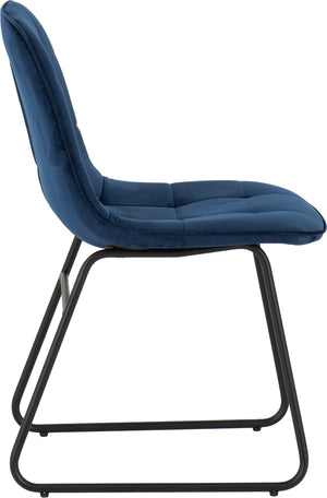 Lukas Chair (Box of 2) - SAPPHIRE BLUE VELVET
