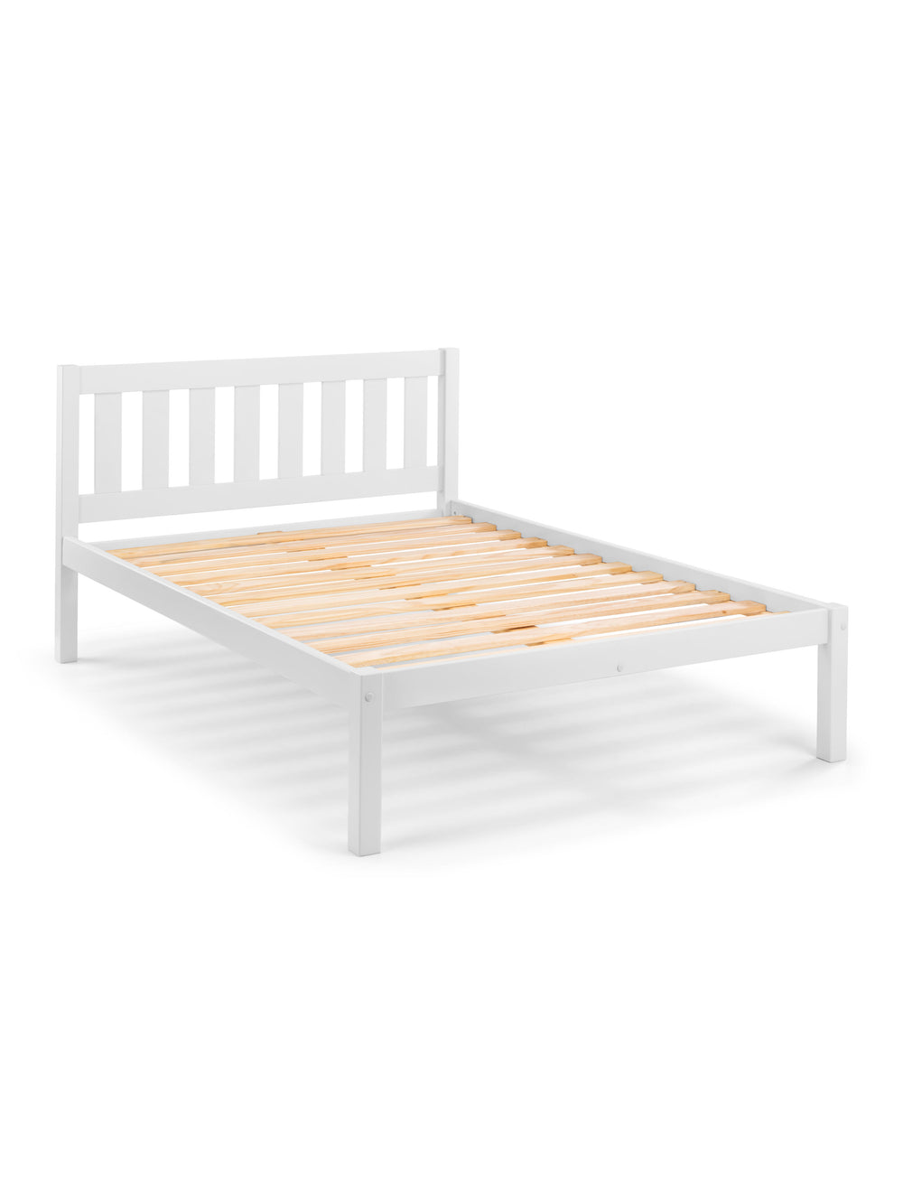 Luna 135cm Double White Bed
