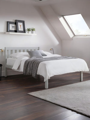 Luna 135cm Double Grey Bed