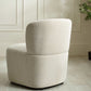 Lunetta Beige Chenille Armless Accent Chair
